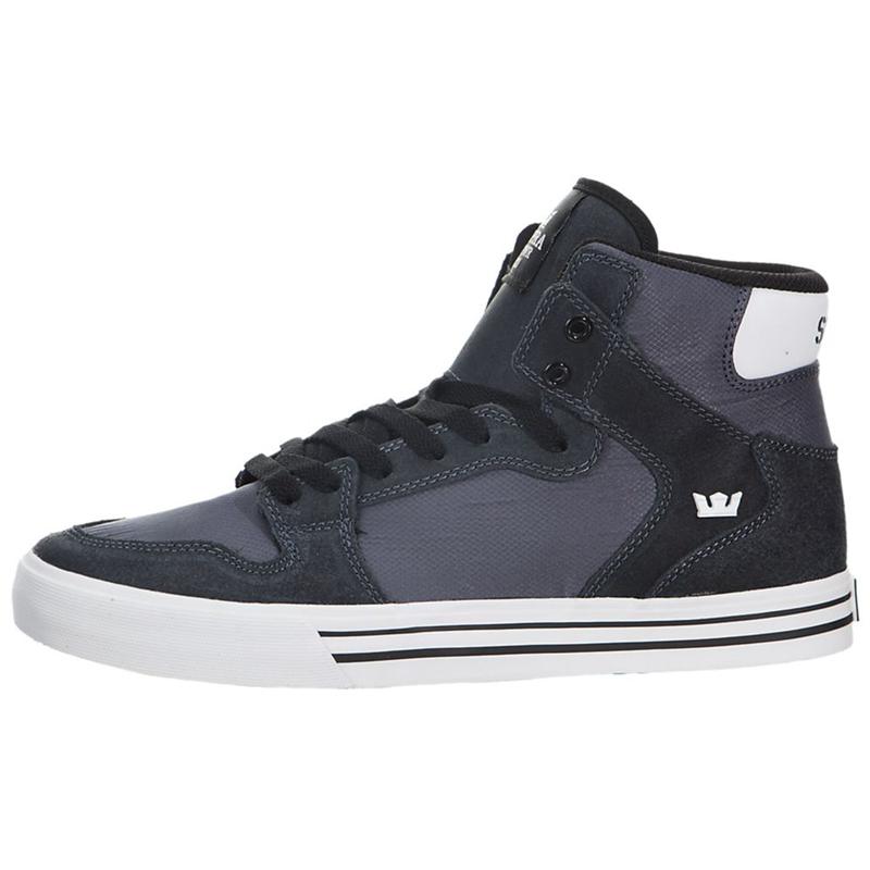 Supra VAIDER Sneaker High Damen Grau Schwarz Online Kaufen ZPOTI7431